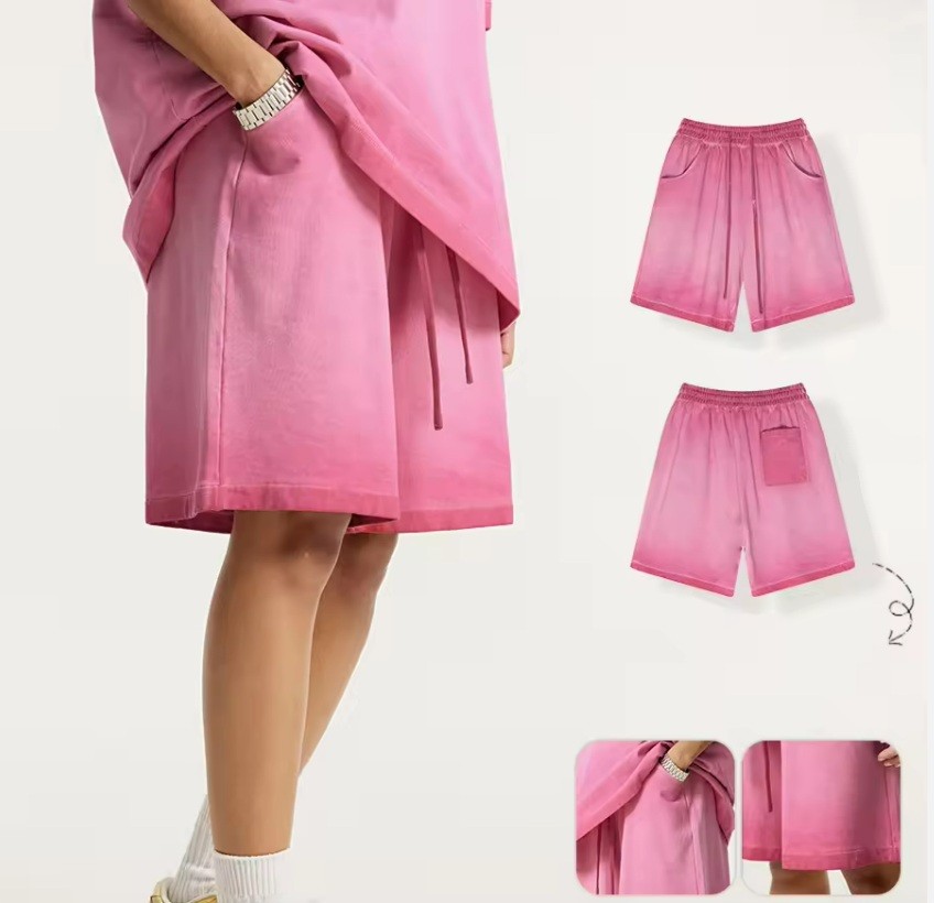 MTR3501 Manufacturer Wholesale Custom 310 Gsm 100% Cotton Vintage Acid Wash Shorts for Men