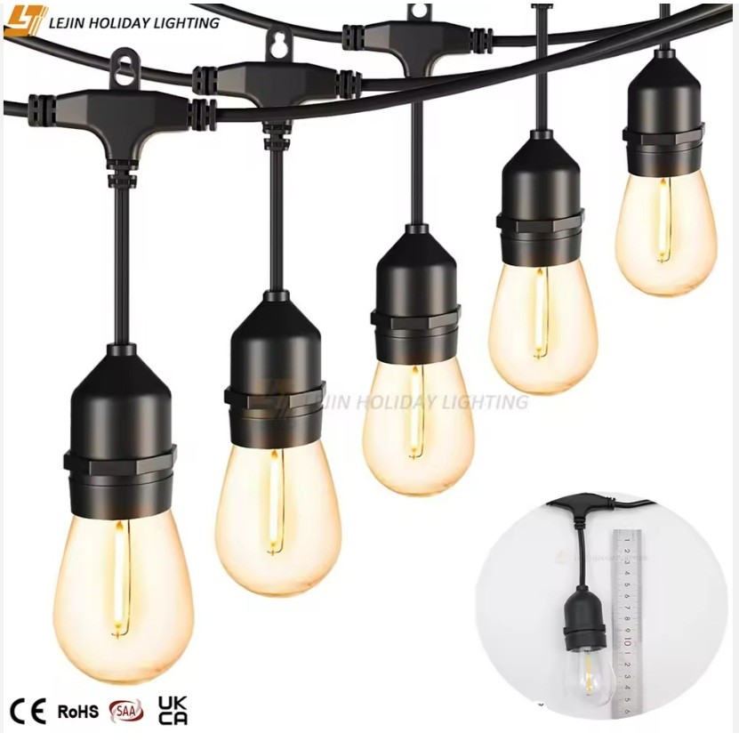 Waterproof Decoration Led Warm White Festoon Lights String Light for Garden Decoration Lighting