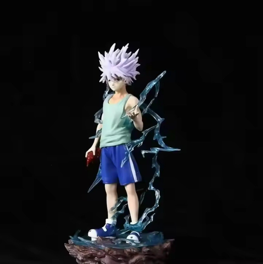 Wholesale HUNTERS Cartoon PVC Toys Killua Zoldyck Statue Action Anime Figures for Home Decoration or Collection Model