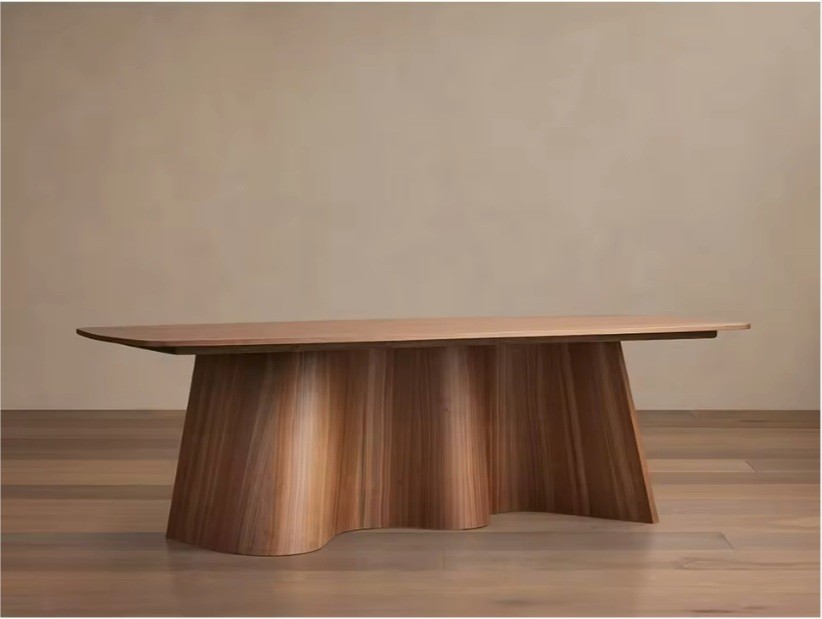 Modern Kitchen Room Furniture Restaurant Rectangle Wood Dining Table