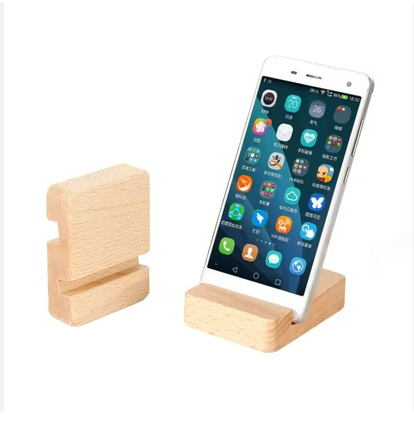 Solid Wood Mobile Phone Holder Wooden Mobile Phone Holder Beech Mobile Phone Base