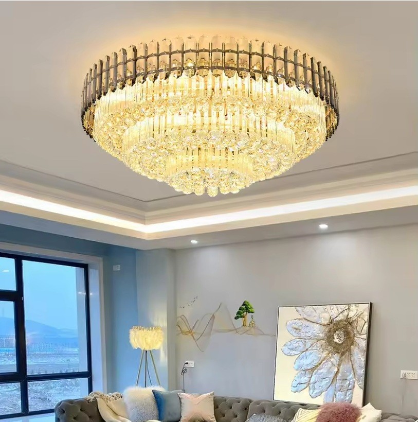 Nordic Living Room Crystal Chandelier Modern Minimalist Designer Restaurant Light Luxury Chandelier for Bedroom Dining Room